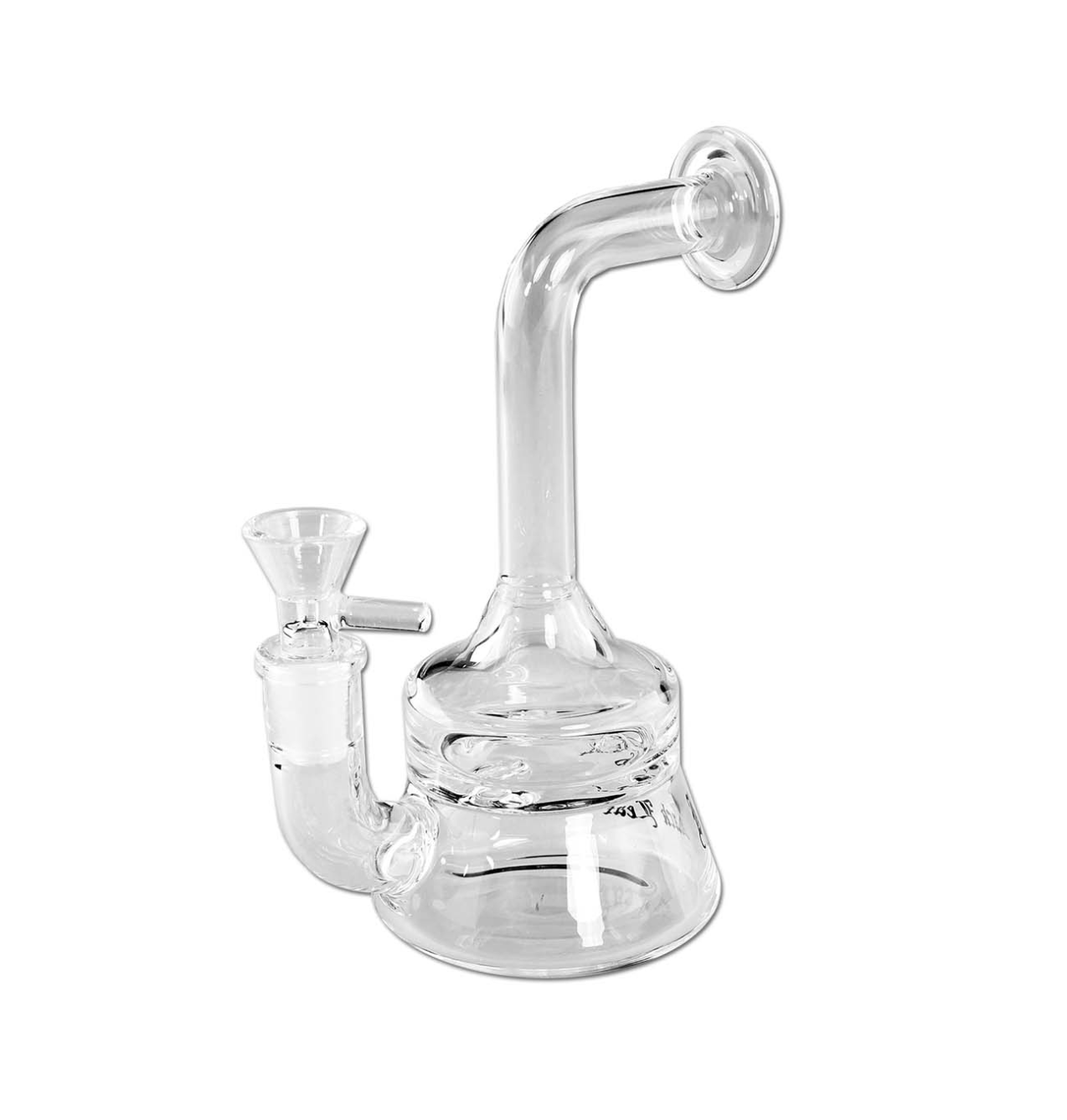 Black Leaf Glass Bong