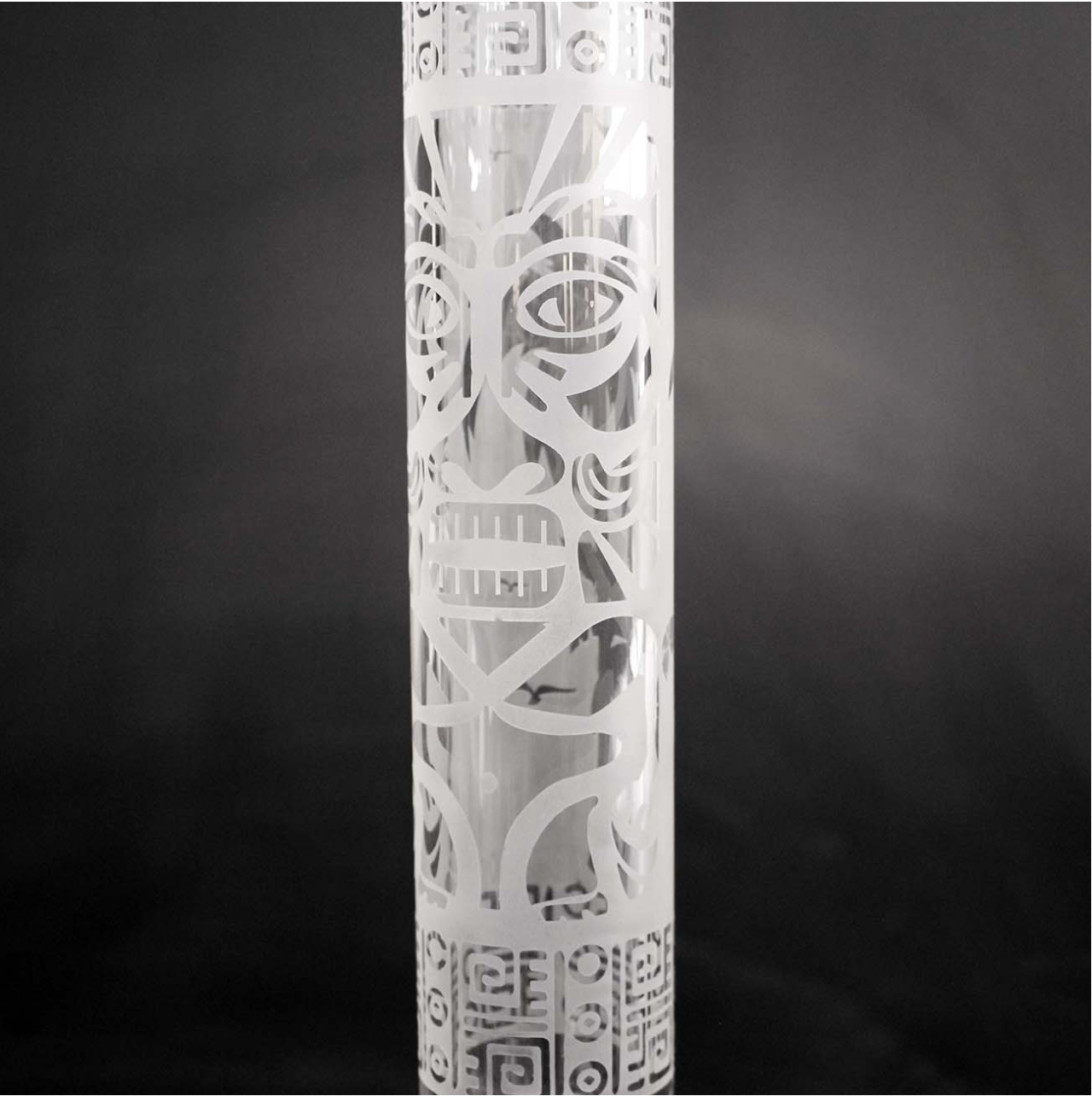 Black Leaf Tiki Beaker Bong Ice