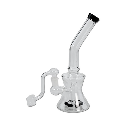 Oil Bong with Banger + Steam Turbine Perco black