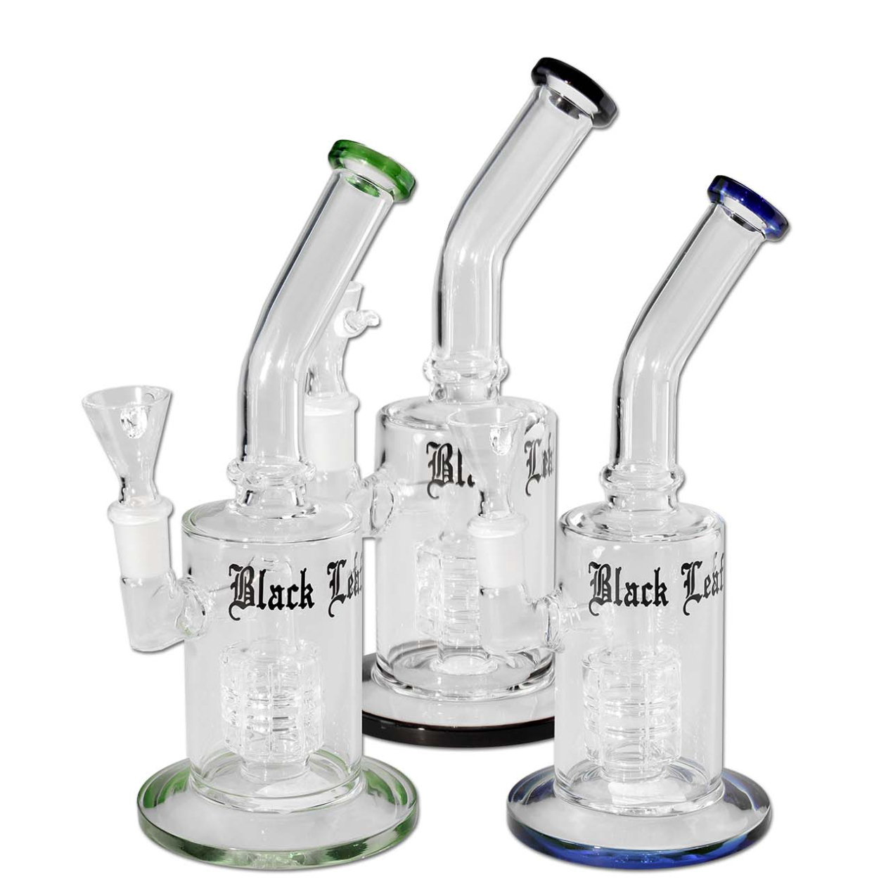 Black Leaf Bubbler with Drum Percolator