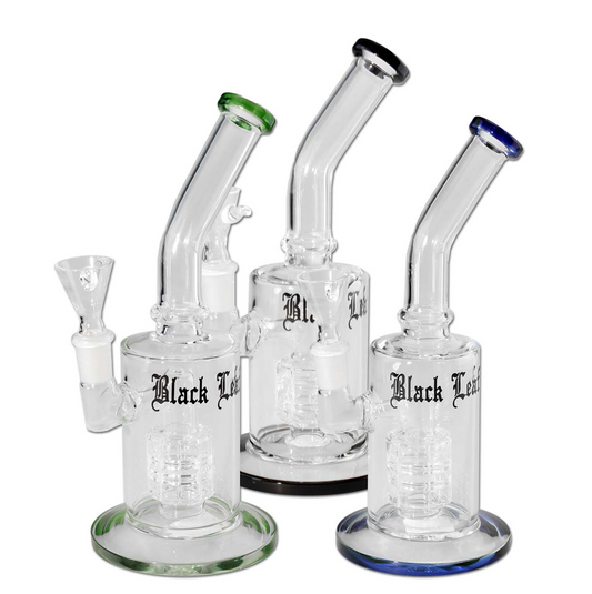 Black Leaf Bubbler with Drum Percolator