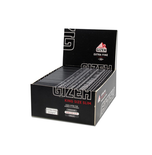 GIZEH BLACK King Size Slim Extra Fine 1pc