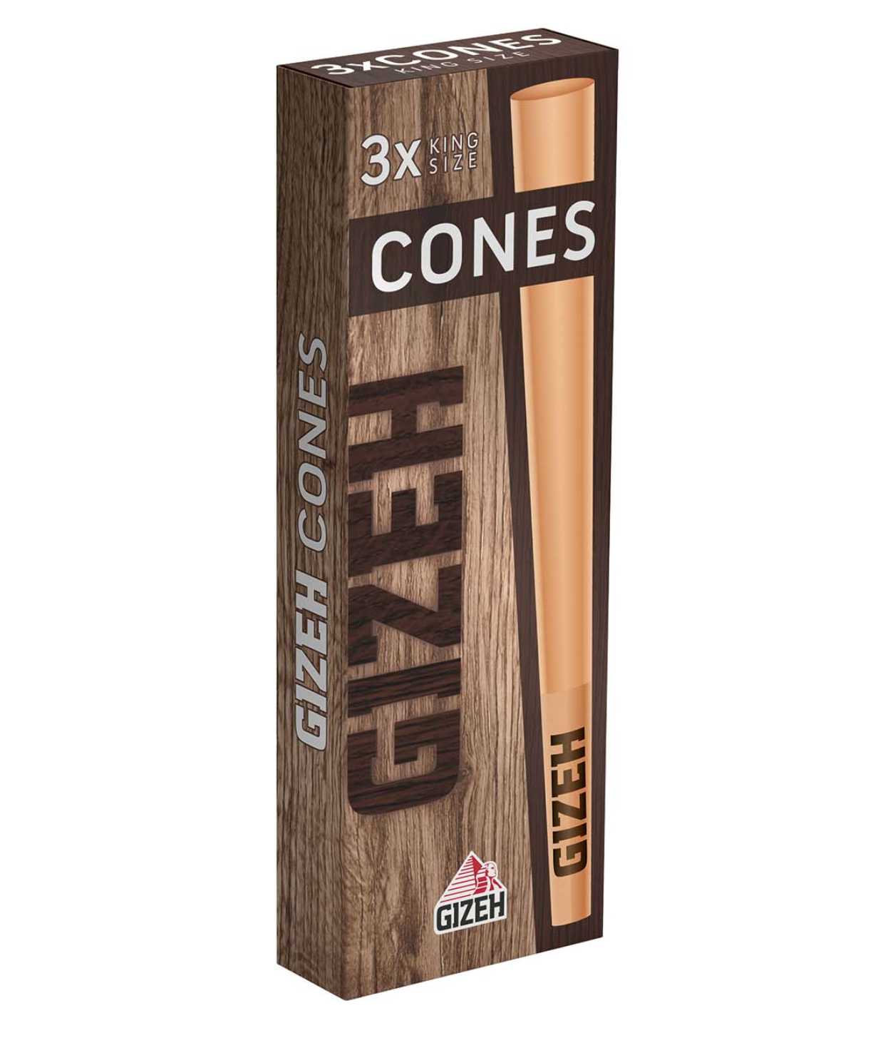 GIZEH BROWN Cones KS Conical Tubes, unbleached