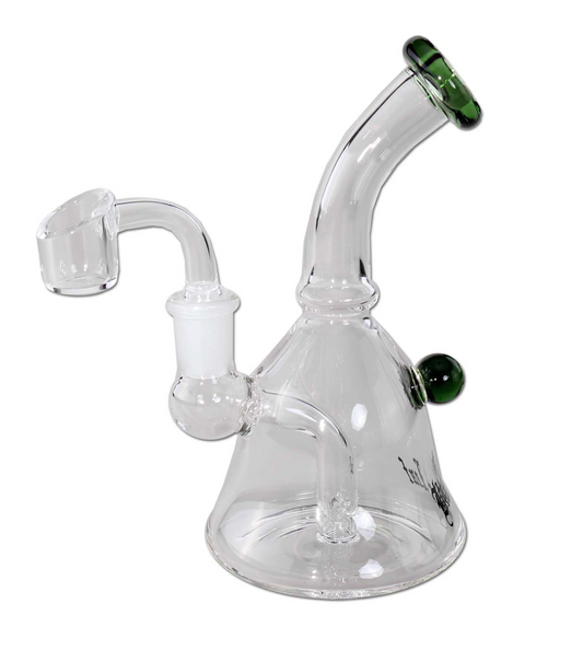 Black Leaf Oil Bong/Dab Rig with Hole Diffuser